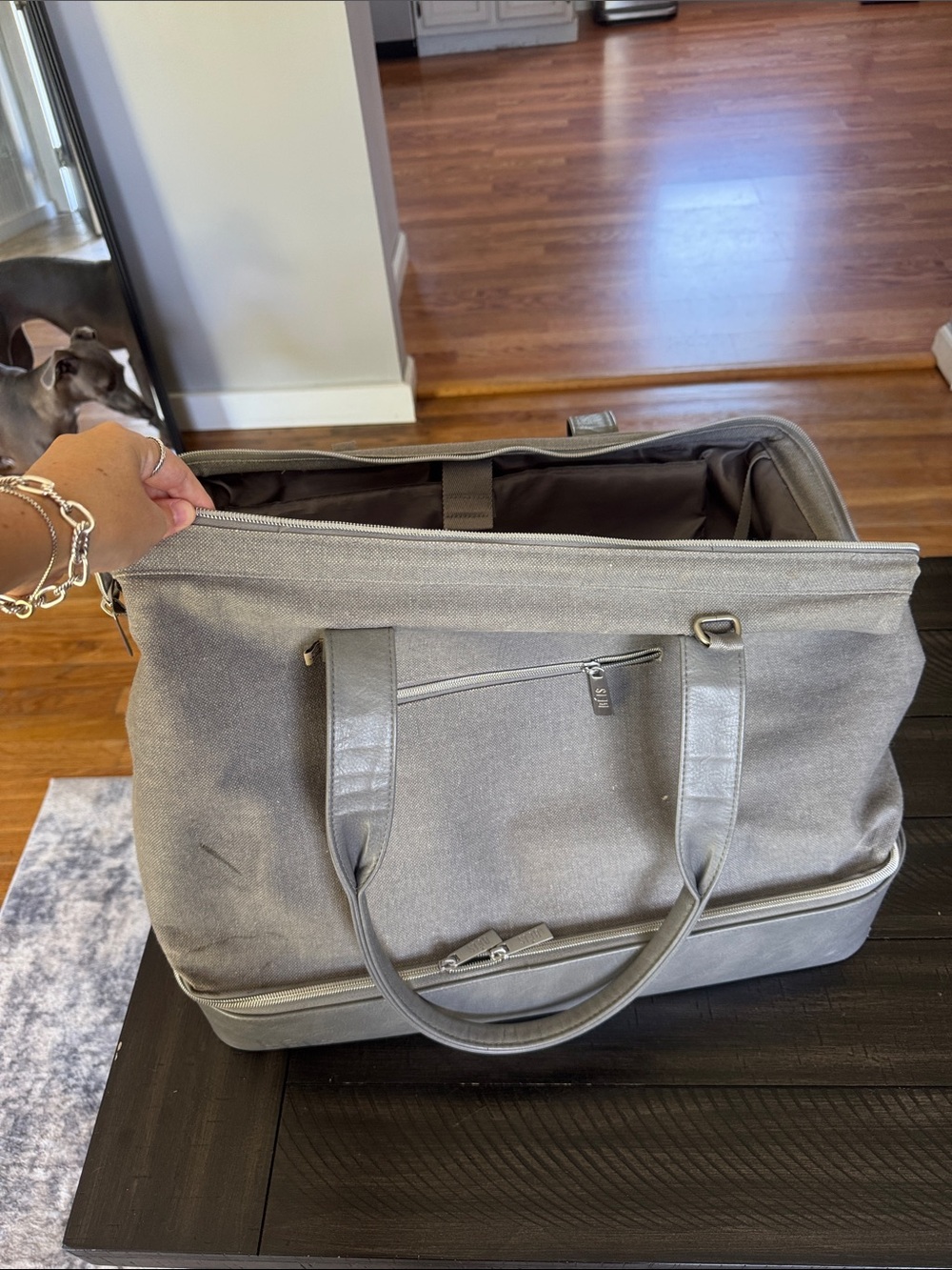 BEIS Weekender Duffel Travel Bag with Top Handles. Large